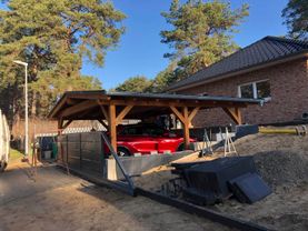 Dachdeckerei-Zeidler-Königs Wusterhausen Holzbau - Carport seitlich