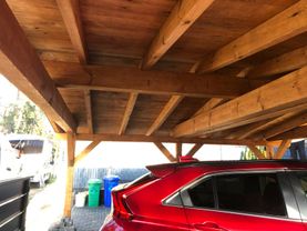 Dachdeckerei-Zeidler-Königs Wusterhausen Holzbau - Carport Detail